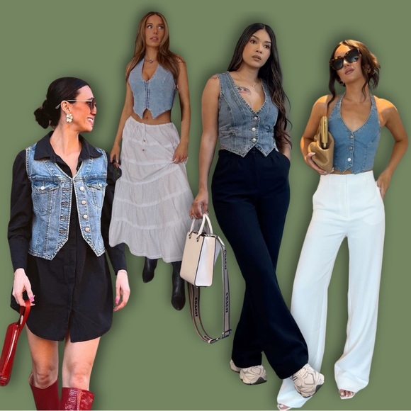 Vintage Paris Blues denim vest - Picture 3 of 3